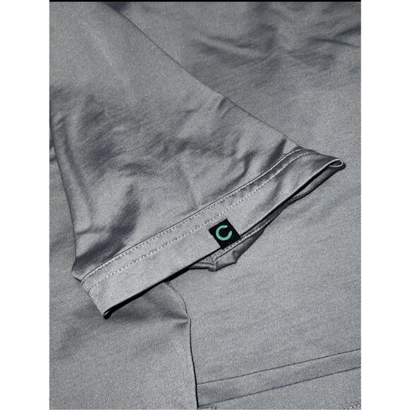 Travis Mathew Chive Collab Grey Pocket Golf Short Sleeve Polo Size XL #66 - Picture 6 of 7